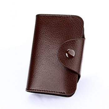 Colorful Stylish Leather Business Card Holder