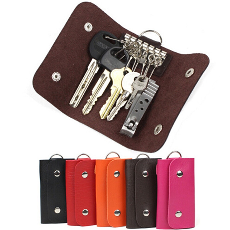 Stylish Colorful Leather Keychain
