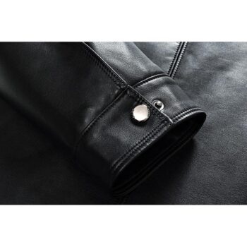 Plus size men genuine leather jacket 5XL 6XL 7XL 2023 spring and autumn zipper male