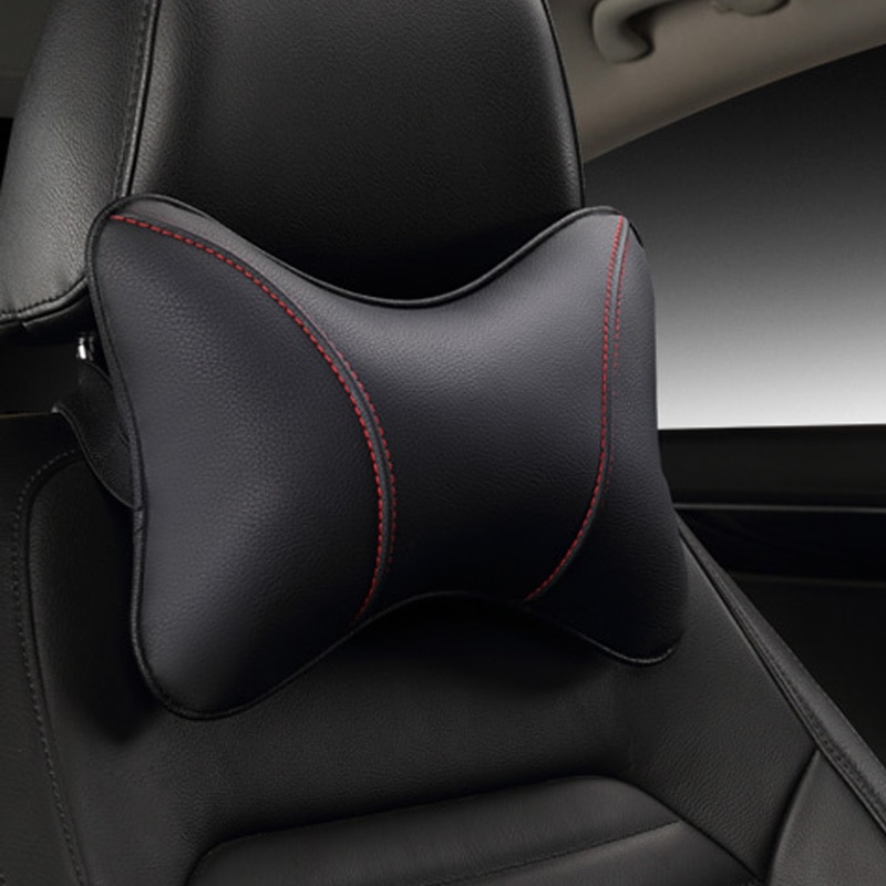 2023 brand new pu leather car headrest pillow universal comfortable neck pillows fit for most cars quality guarantee E1