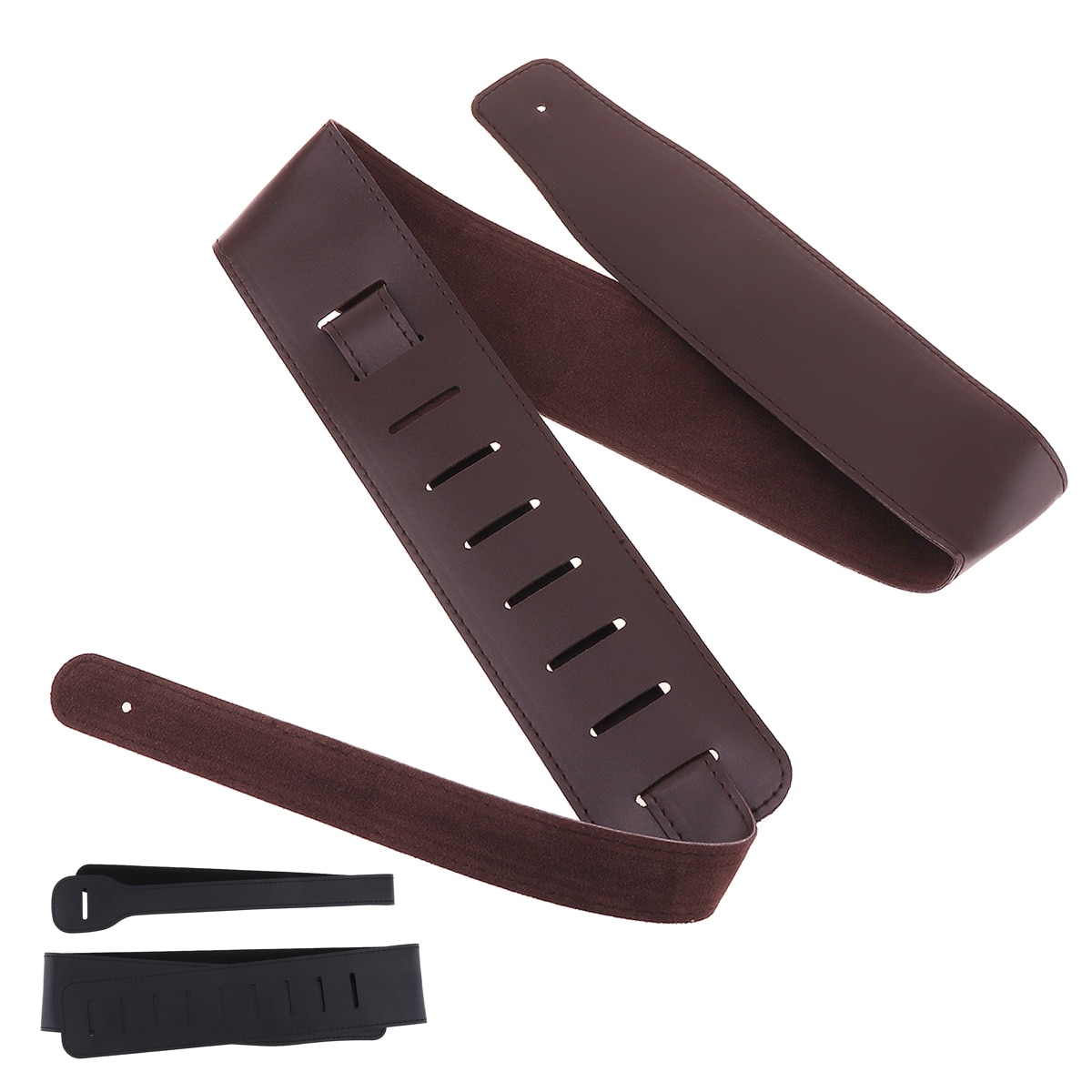 Adjustable Guitar Strap Belt 110-130cm Length PU Leather Acoustic Folk Electric Bass Guitar Belt Musical Instruments Accessories