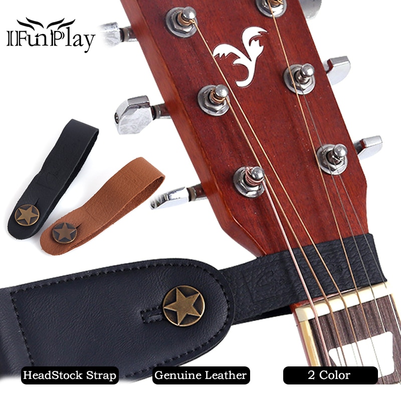 2pcs Guitar Strap Buckle Headstock Tie Strap Guitar Accessories for Guitar Ukulele Bass Strap Strings Instrument Straps