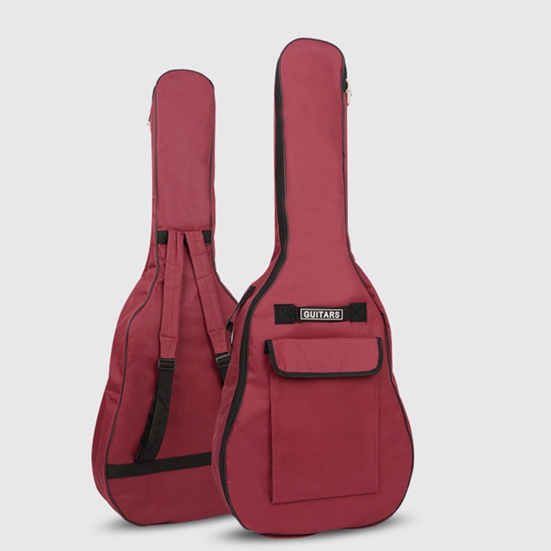 40/41 Inch Oxford Fabric Acoustic Guitar Gig Bag Waterproof Backpack 5mm Cotton Double Shoulder Straps Padded Soft Case