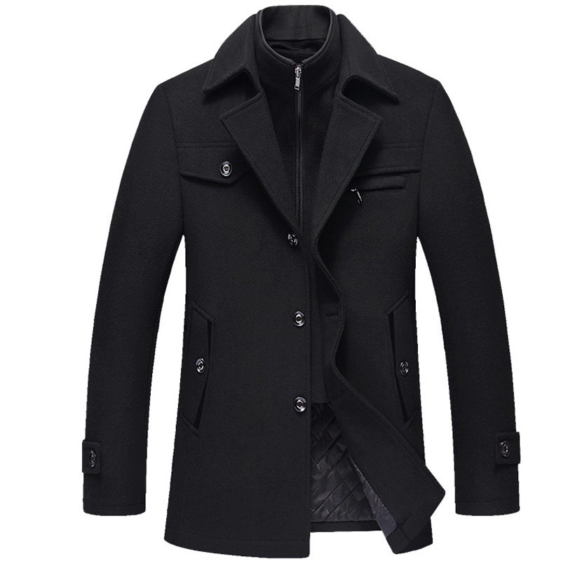 Thick Wool Coat for Men - A.Z.A.Y