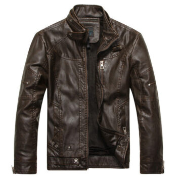 Men's Biker Eco-Leather Jacket