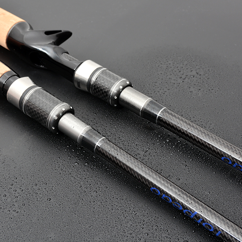 Long Carbon Fiber Spinning & Casting Rod with Case