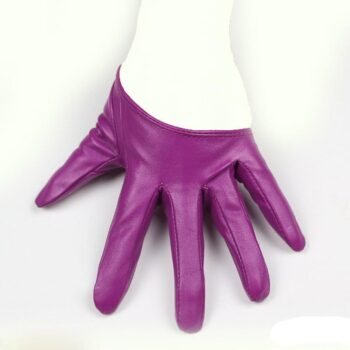 2023 New Design Leather Gloves for Women Half Palm PU Leather Gloves