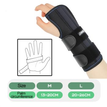 AOLIKES 1PCS Wrist Brace for Carpal Tunnel Relief Night Support, Support Hand Brace with 3 Stays, Adjustable Wrist Support Splint